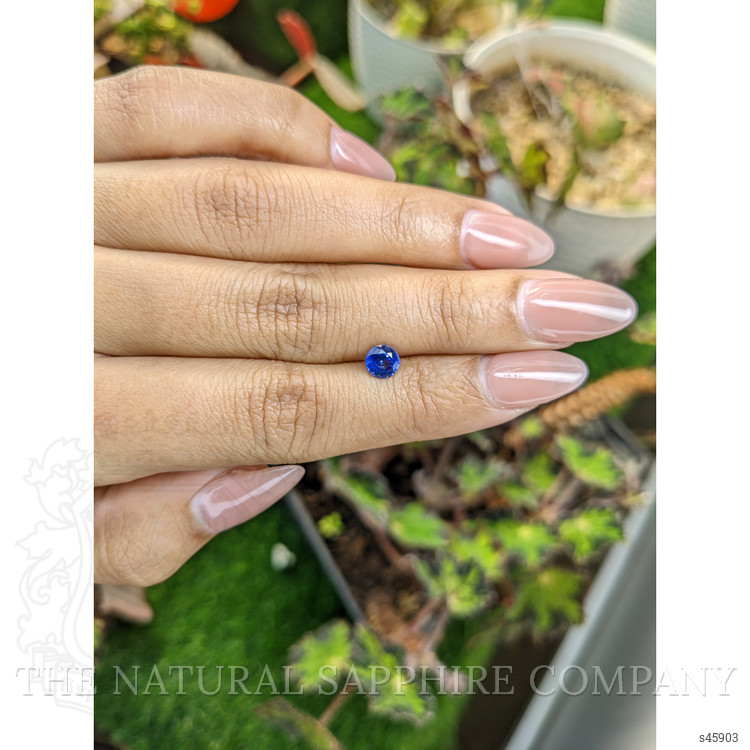 0.71 Ct. Blue Sapphire from Ceylon (Sri Lanka)