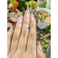 0.59 Ct. Blue Sapphire from Ceylon (Sri Lanka) Life Style