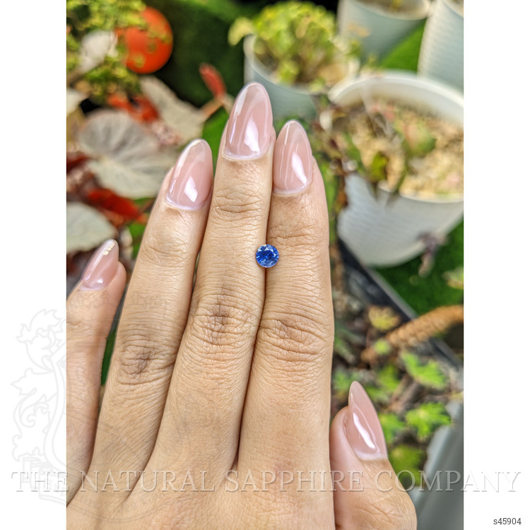 0.59 Ct. Blue Sapphire from Ceylon (Sri Lanka)