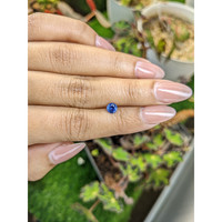0.59 Ct. Blue Sapphire from Ceylon (Sri Lanka) Life Style