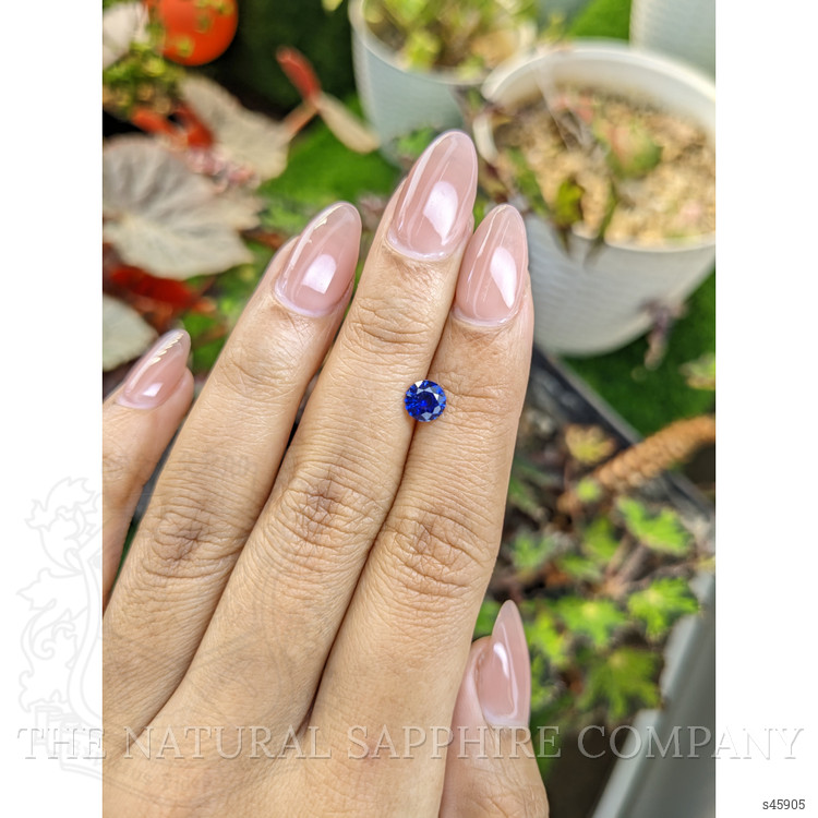 0.76 Ct. Blue Sapphire from Ceylon (Sri Lanka)
