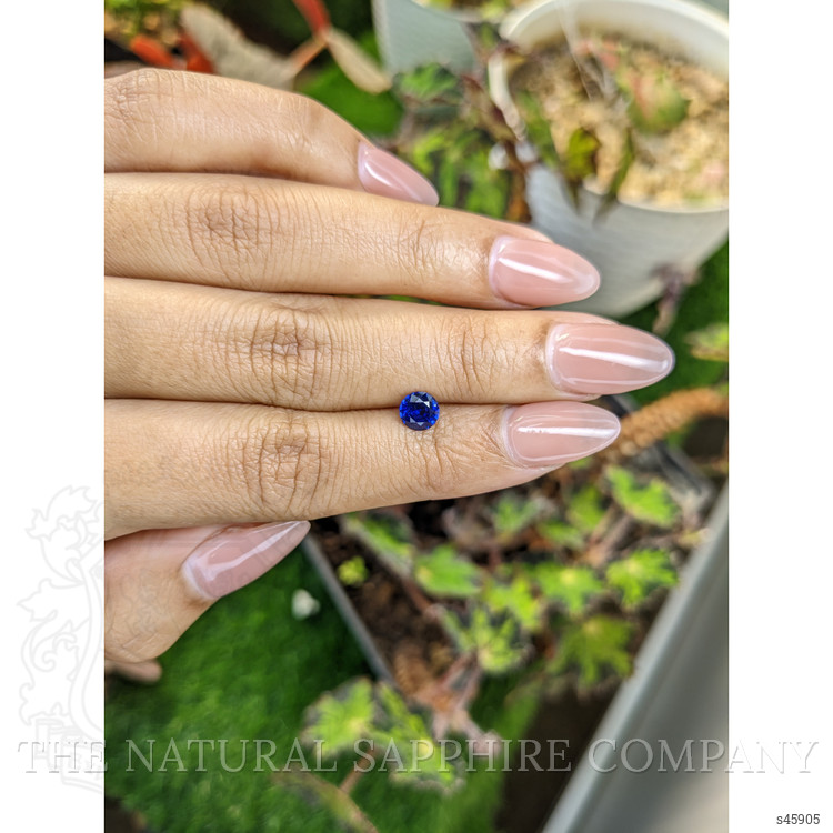 0.76 Ct. Blue Sapphire from Ceylon (Sri Lanka)