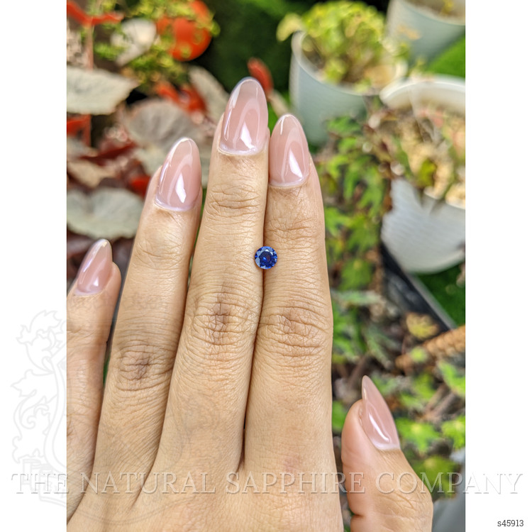 0.56 Ct. Blue Sapphire from Ceylon (Sri Lanka)