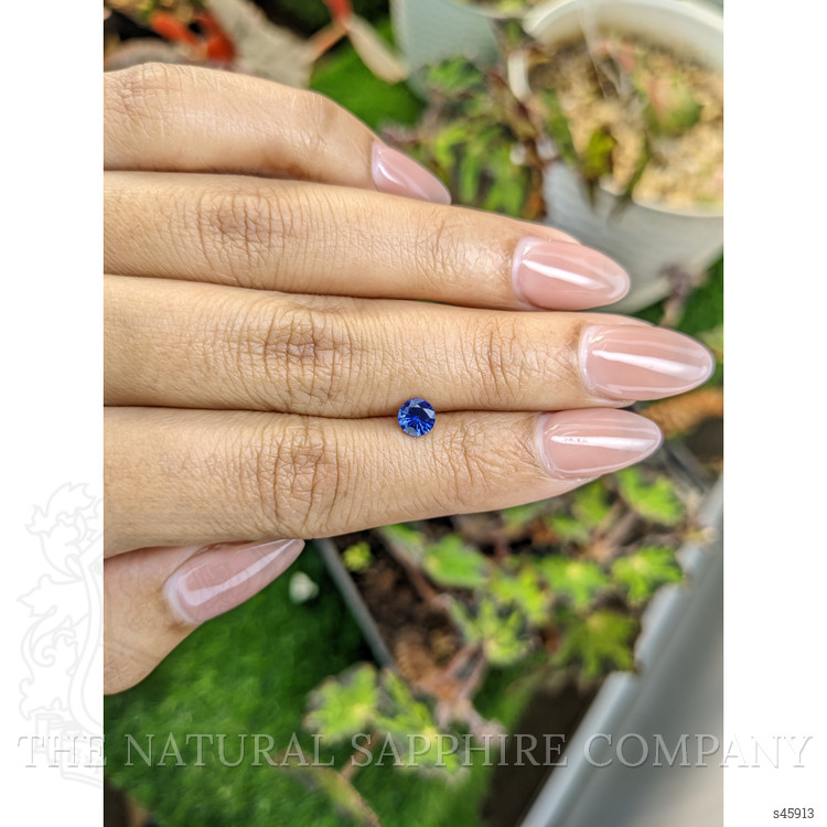 0.56 Ct. Blue Sapphire from Ceylon (Sri Lanka)