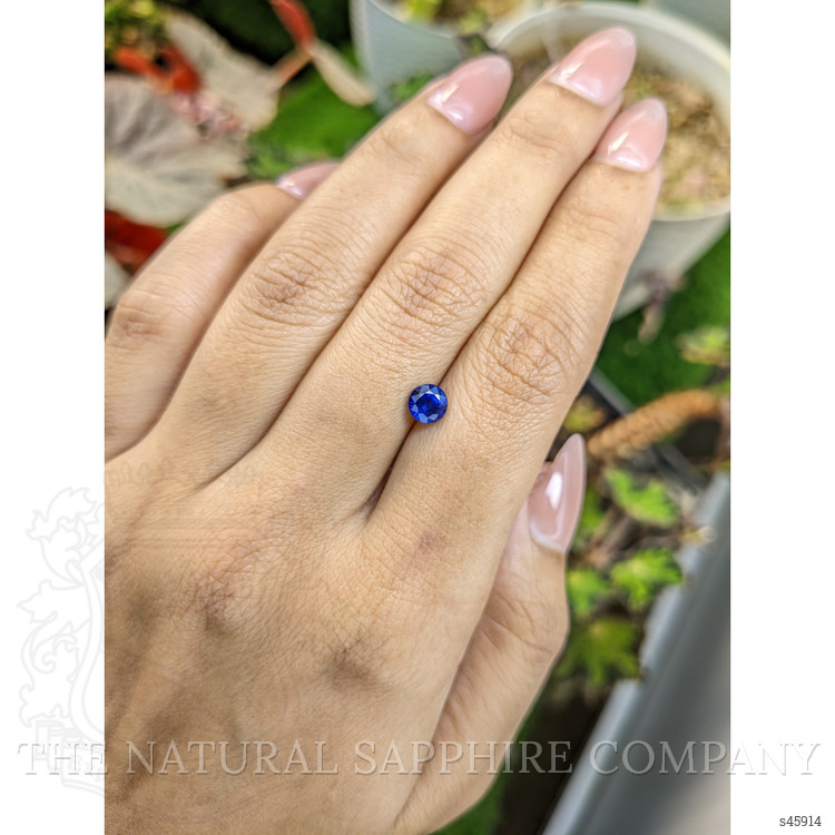 0.82 Ct. Blue Sapphire from Ceylon (Sri Lanka)