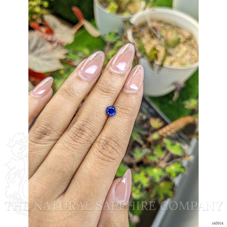 0.82 Ct. Blue Sapphire from Ceylon (Sri Lanka)