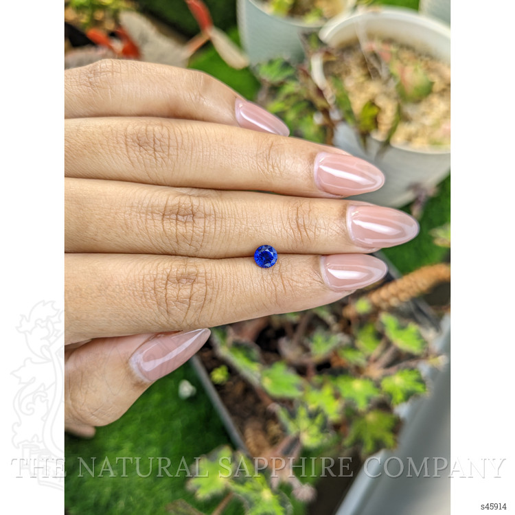 0.82 Ct. Blue Sapphire from Ceylon (Sri Lanka)