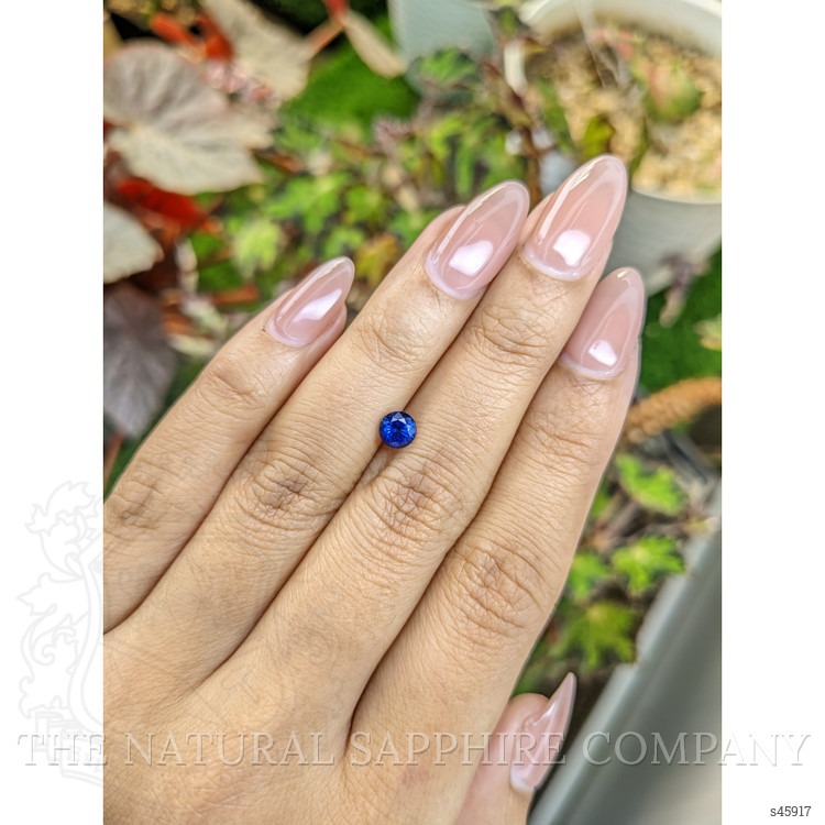 0.76 Ct. Blue Sapphire from Ceylon (Sri Lanka)
