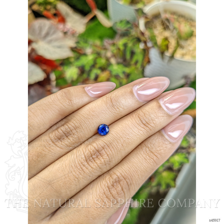 0.76 Ct. Blue Sapphire from Ceylon (Sri Lanka)