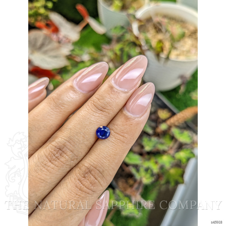 0.96 Ct. Blue Sapphire from Ceylon (Sri Lanka)