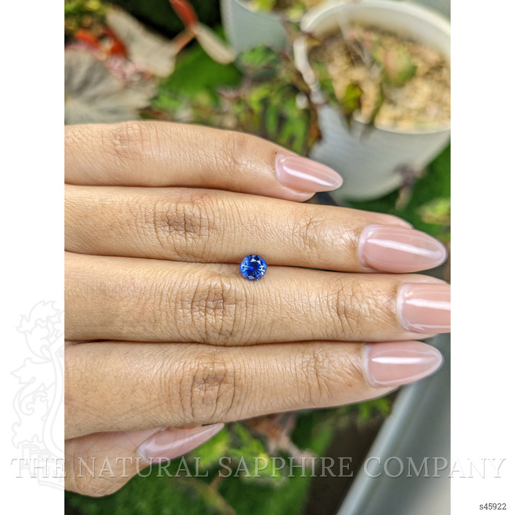 0.74 Ct. Blue Sapphire from Ceylon (Sri Lanka)