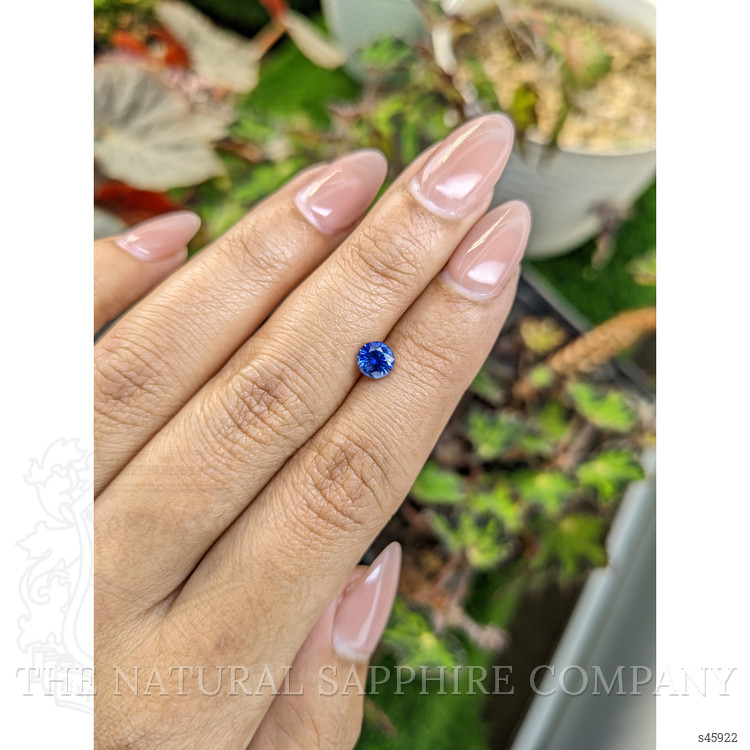0.74 Ct. Blue Sapphire from Ceylon (Sri Lanka)