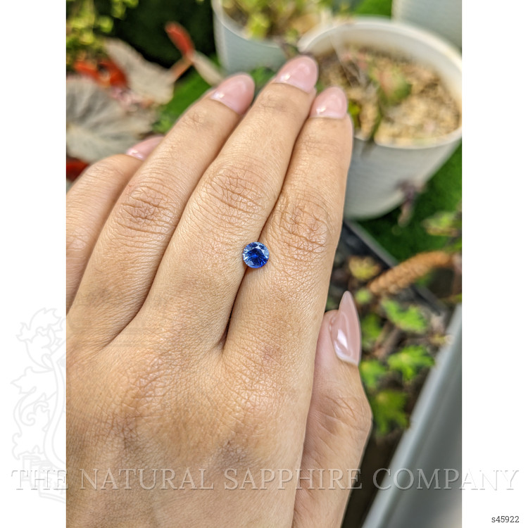 0.74 Ct. Blue Sapphire from Ceylon (Sri Lanka)
