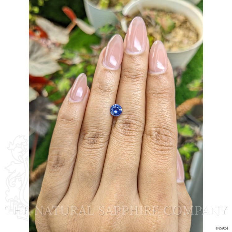 0.87 Ct. Blue Sapphire from Ceylon (Sri Lanka)