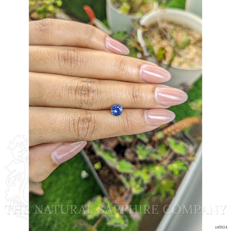 0.87 Ct. Blue Sapphire from Ceylon (Sri Lanka)