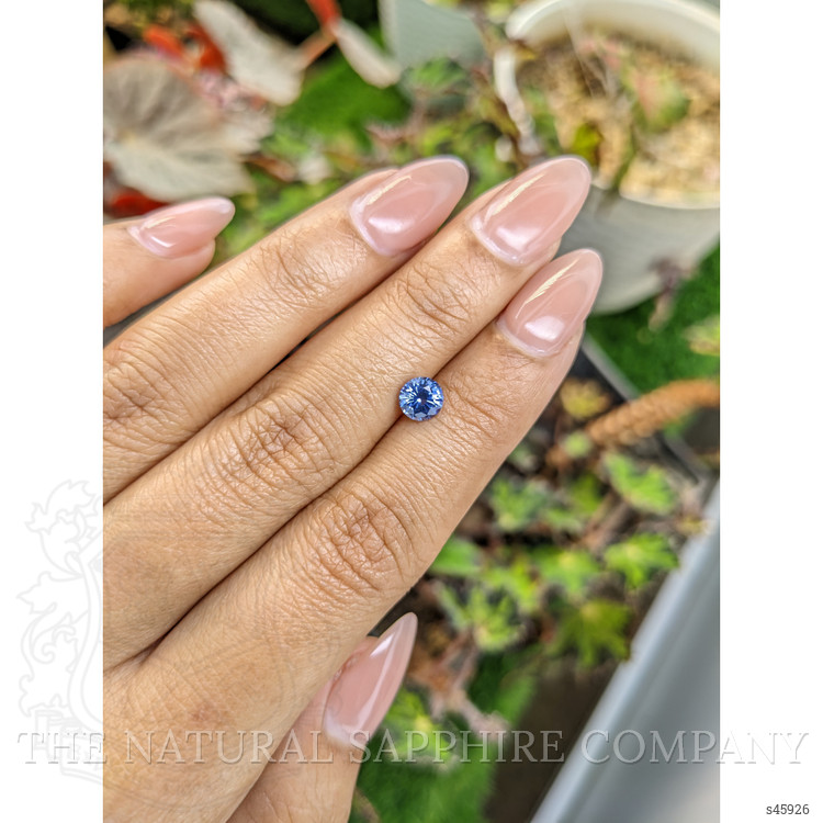 0.84 Ct. Blue Sapphire from Ceylon (Sri Lanka)
