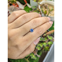 0.84 Ct. Blue Sapphire from Ceylon (Sri Lanka) Life Style