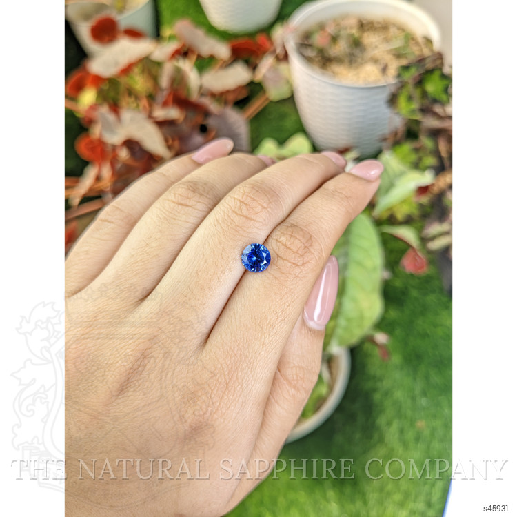 1.63 Ct. Blue Sapphire from Ceylon (Sri Lanka)