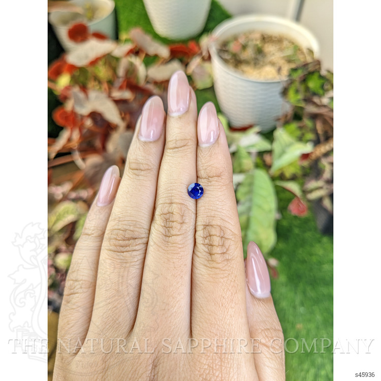 0.80 Ct. Blue Sapphire from Ceylon (Sri Lanka)
