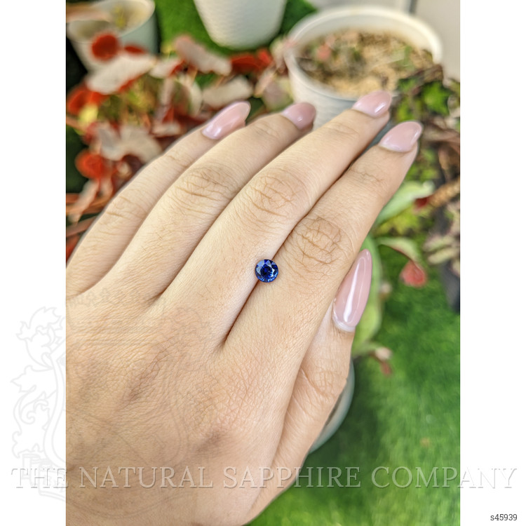0.71 Ct. Blue Sapphire from Ceylon (Sri Lanka)
