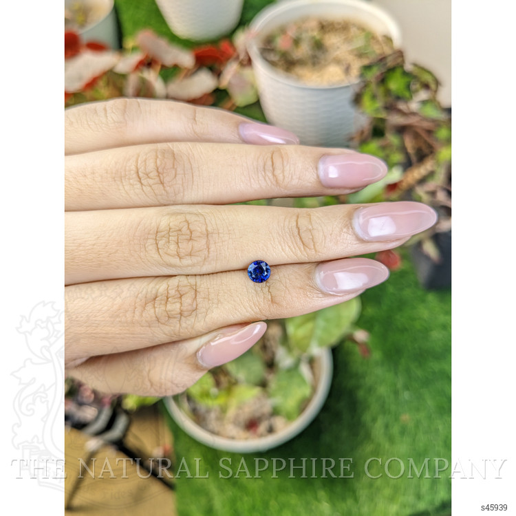 0.71 Ct. Blue Sapphire from Ceylon (Sri Lanka)