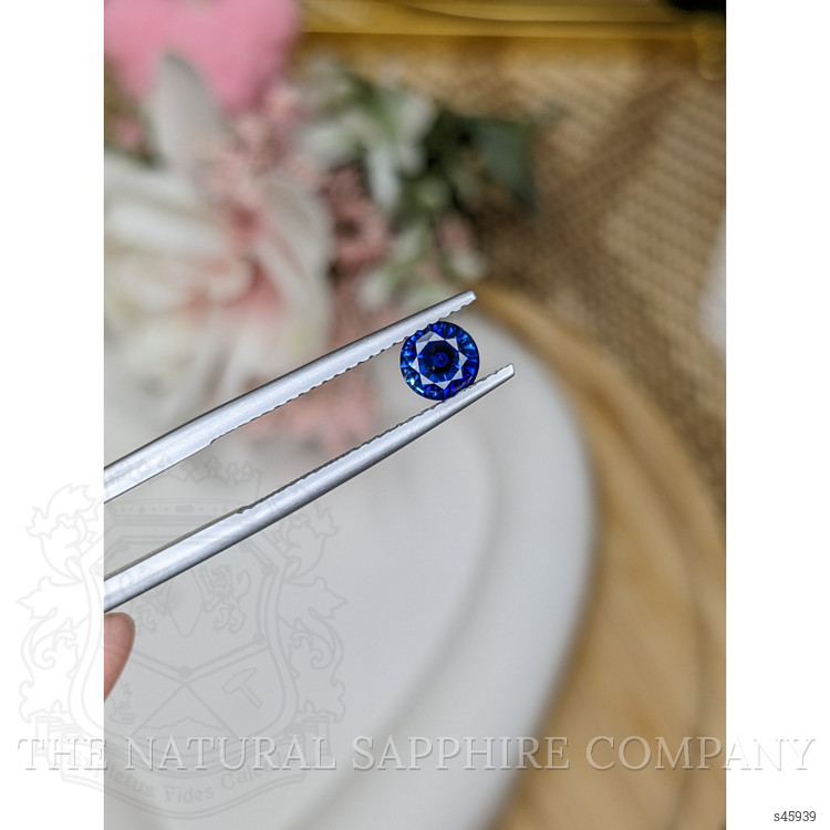 0.71 Ct. Blue Sapphire from Ceylon (Sri Lanka)