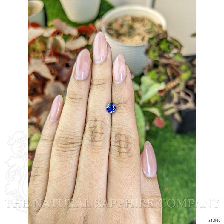 0.80 Ct. Blue Sapphire from Ceylon (Sri Lanka)