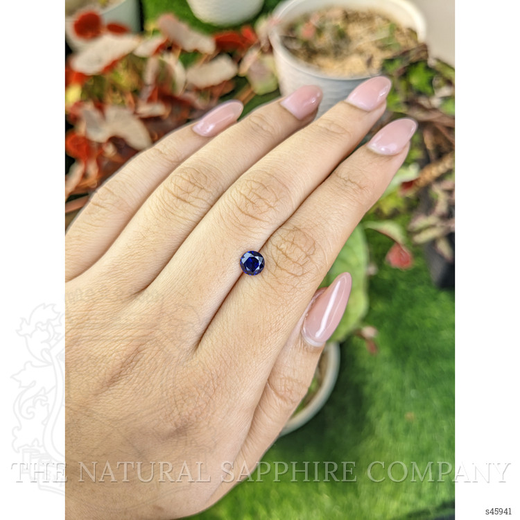 0.85 Ct. Blue Sapphire from Ceylon (Sri Lanka)