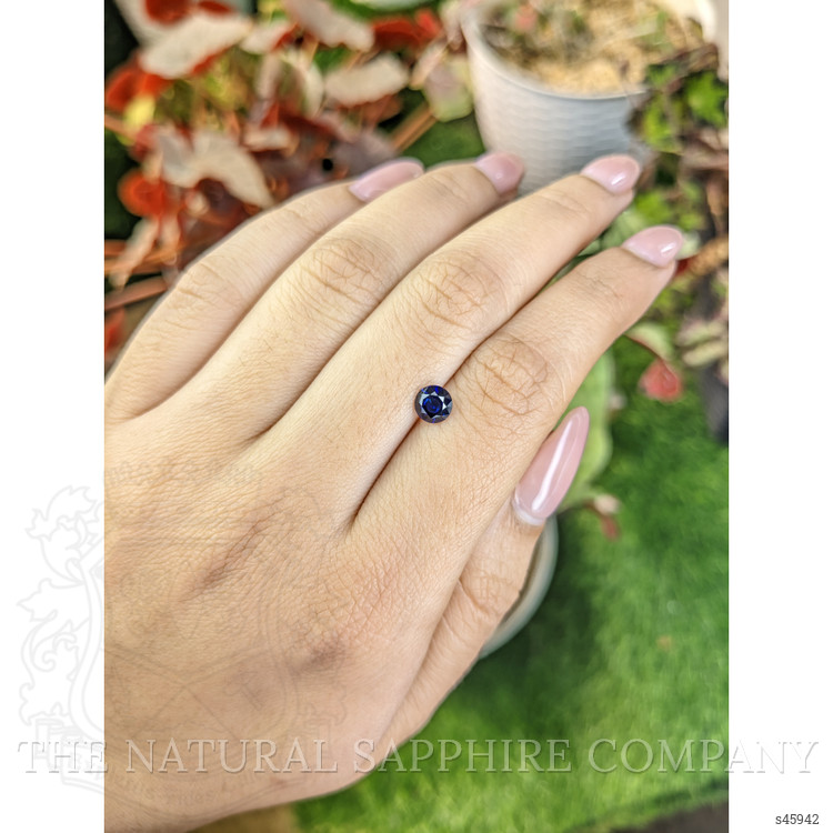 0.74 Ct. Blue Sapphire from Ceylon (Sri Lanka)