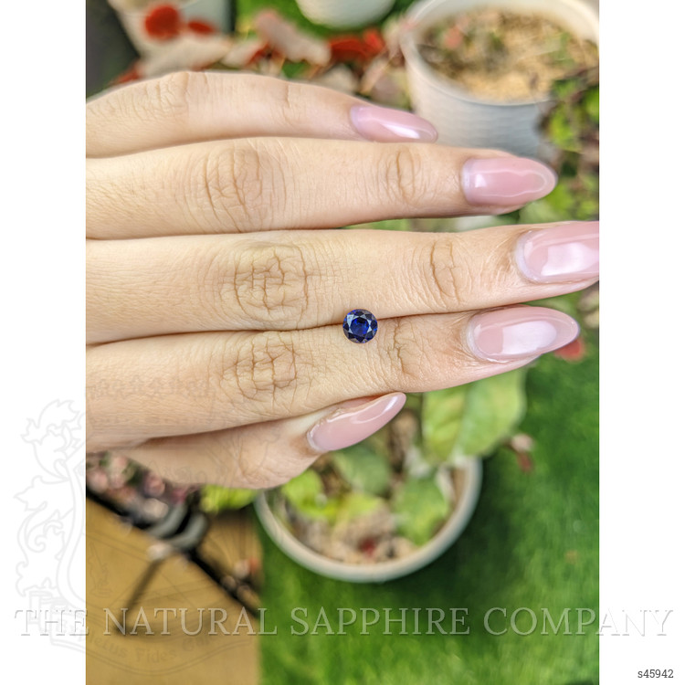 0.74 Ct. Blue Sapphire from Ceylon (Sri Lanka)