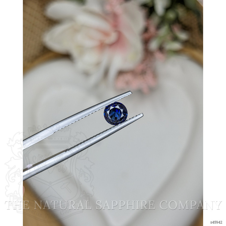 0.74 Ct. Blue Sapphire from Ceylon (Sri Lanka)