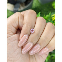 0.71 Ct. Purplish Pink Sapphire from Tanzania Life Style