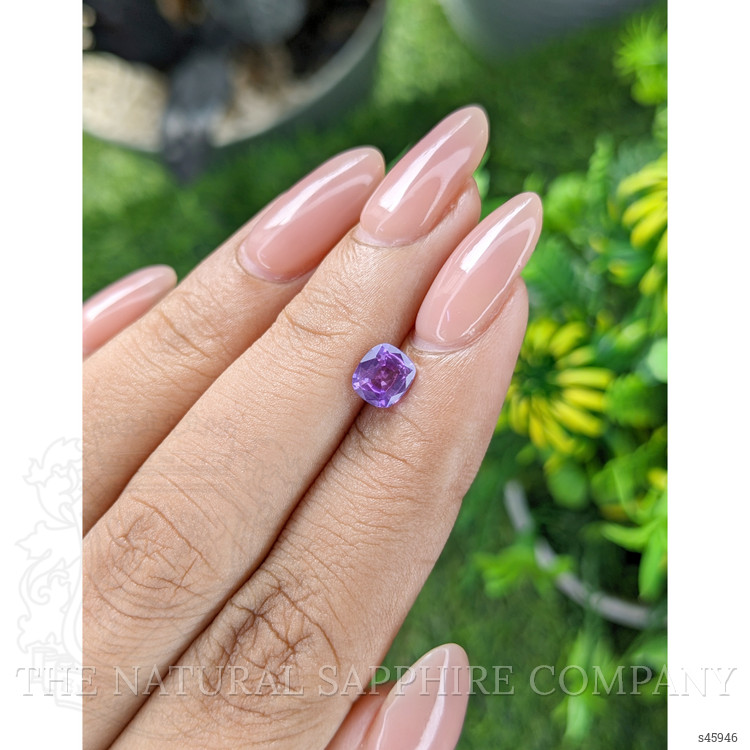 0.82 Ct. Pinkish Purple Sapphire from Tanzania
