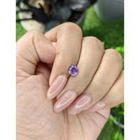 0.82 Ct. Pinkish Purple Sapphire from Tanzania Life Style