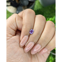 0.57 Ct. Pinkish Purple Sapphire from Tanzania Life Style