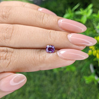 0.67 Ct. Purple Sapphire from Tanzania Life Style