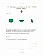 5.89 Ct. Emerald from Zambia Appraisal