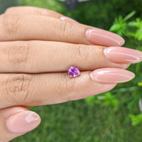 0.66 Ct. Purplish Pink Sapphire from Tanzania Life Style