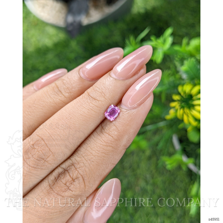 0.58 Ct. Purplish Pink Sapphire from Tanzania