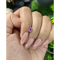0.58 Ct. Purplish Pink Sapphire from Tanzania Life Style