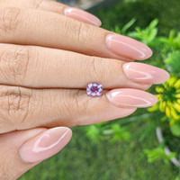0.66 Ct. Pinkish Purple Sapphire from Tanzania Life Style