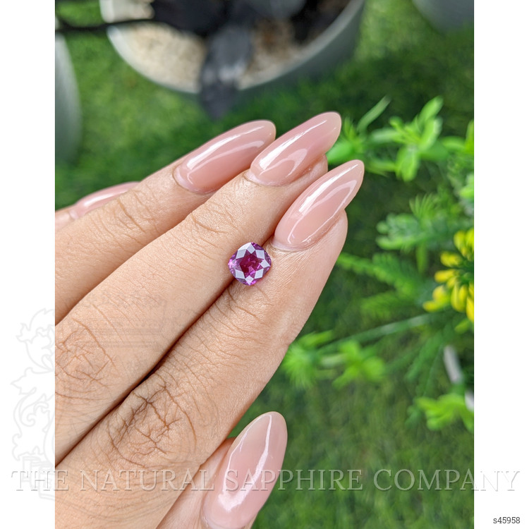 1.09 Ct. Purplish Pink Sapphire from Tanzania