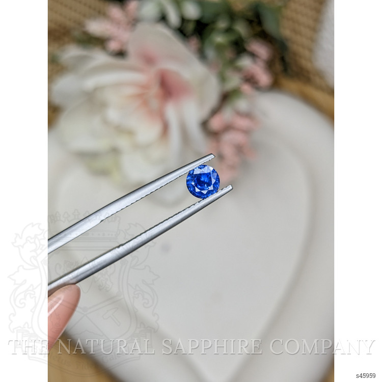 0.65 Ct. Blue Sapphire from Ceylon (Sri Lanka)