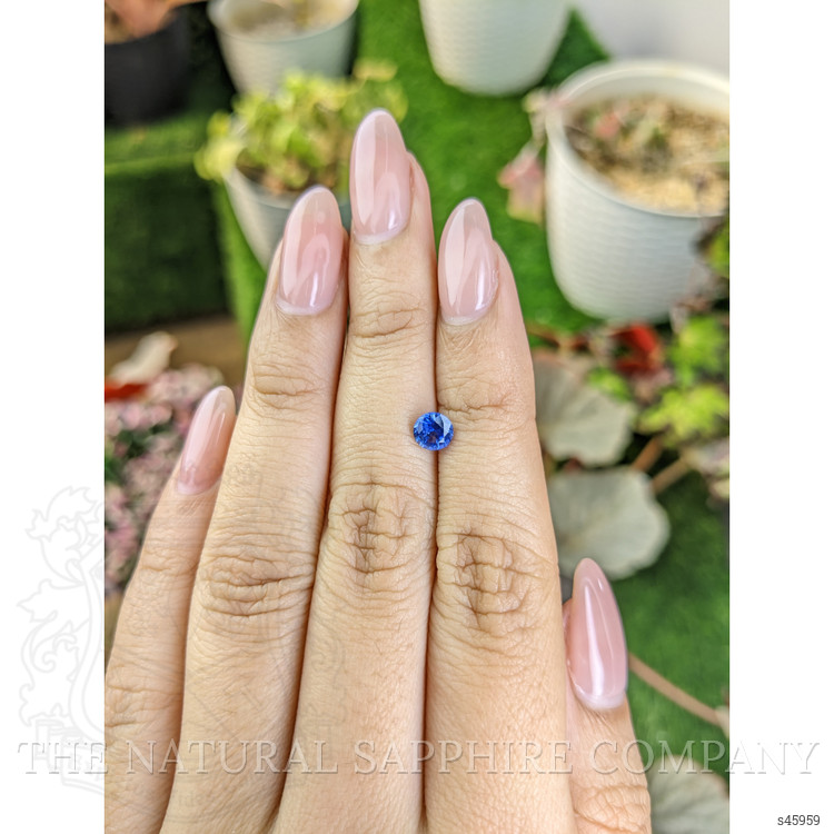 0.65 Ct. Blue Sapphire from Ceylon (Sri Lanka)