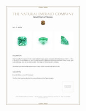2.52 Ct. Emerald from Zambia Appraisal