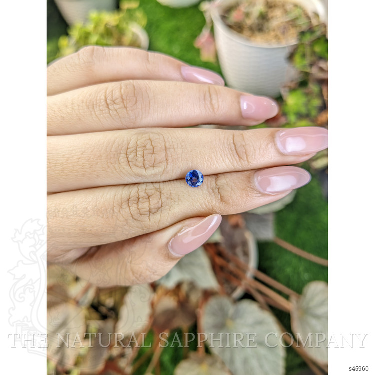 0.73 Ct. Blue Sapphire from Ceylon (Sri Lanka)