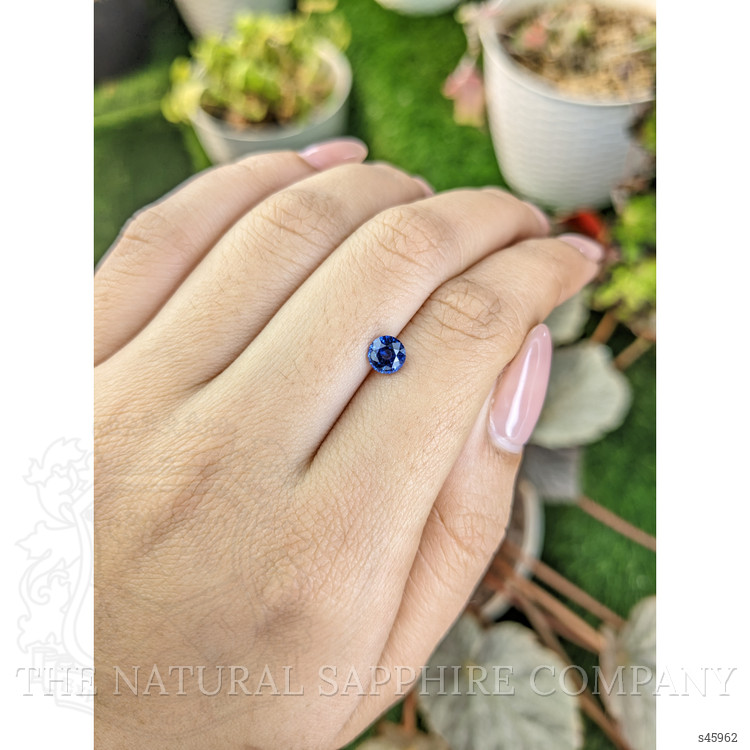 0.84 Ct. Blue Sapphire from Ceylon (Sri Lanka)