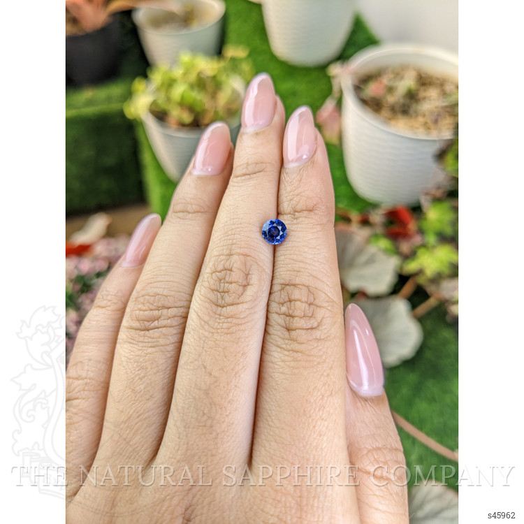0.84 Ct. Blue Sapphire from Ceylon (Sri Lanka)
