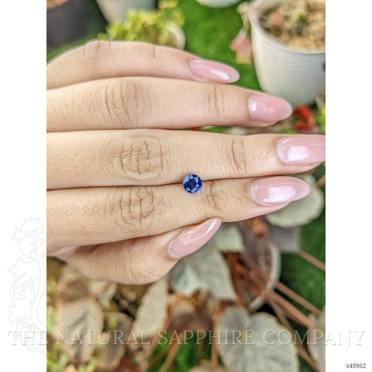 0.84 Ct. Blue Sapphire from Ceylon (Sri Lanka)