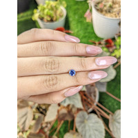 0.77 Ct. Purplish Blue Sapphire from Ceylon (Sri Lanka) Life Style